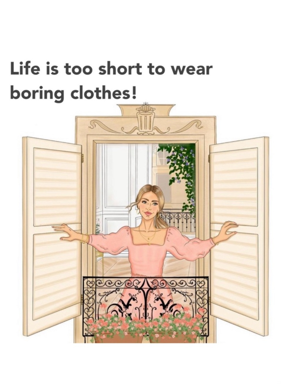 Life is too short to wear boring clothes! 👗👠